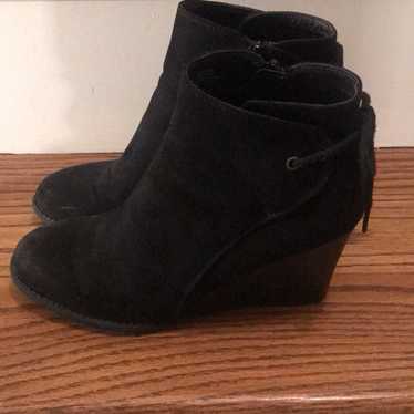 Crown Vintage Black Suede Booties - image 1