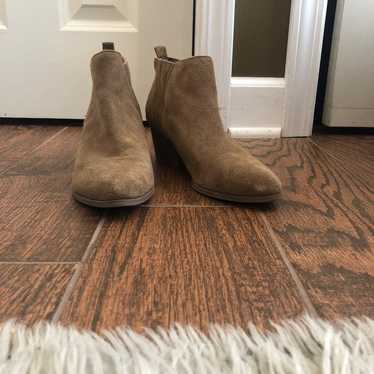 Crown Vintage Taupe Suede Booties