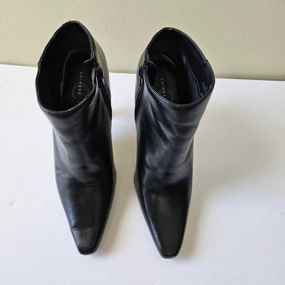 Vintage Y2K Chinese Laundry Black Leather Pointed… - image 4