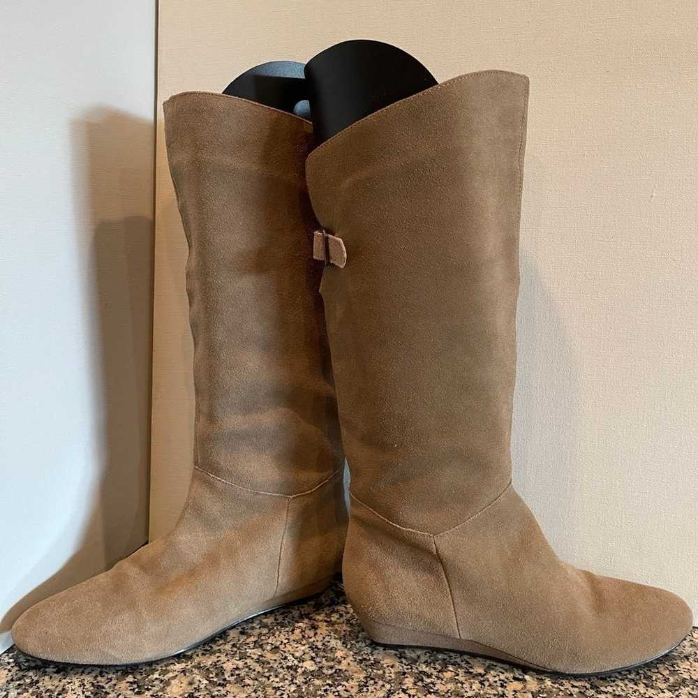 Steve Madden Taupe Suede Boots - 10 - image 3