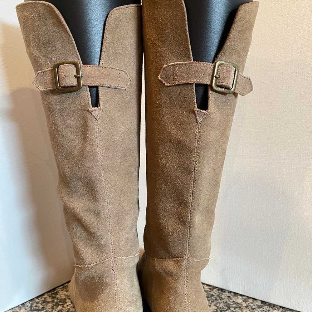 Steve Madden Taupe Suede Boots - 10 - image 4