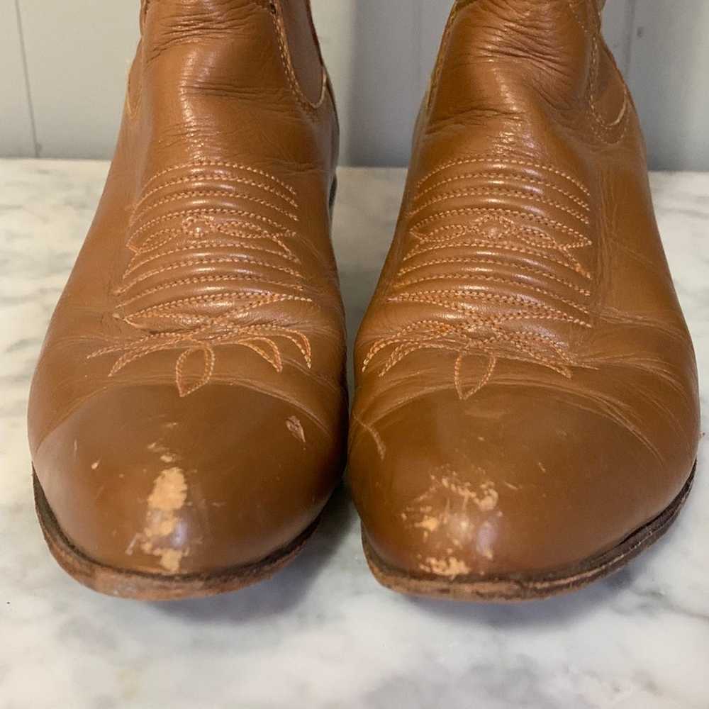 Vintage Woman’s The Sanders Cowgirl Boots Leather - image 3