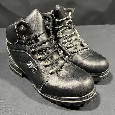 VTG Fila Boots Women's Size 7 1/2 Black Vintage 1… - image 1