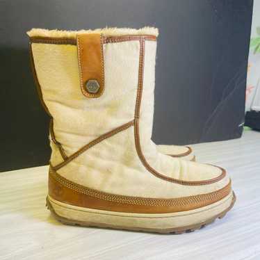 Timberland Hallam Mukluk angora 2007 size 7M vint… - image 1