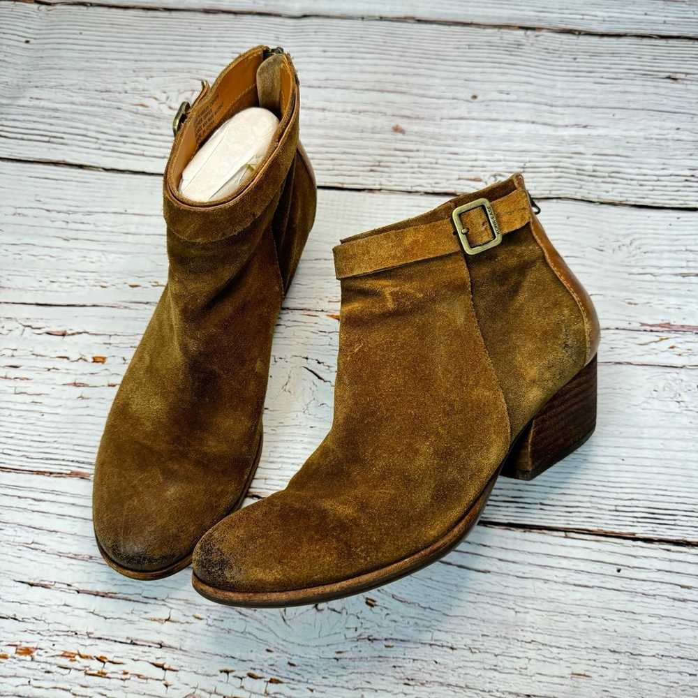 Kork-Ease Distressed Leather Ankle buckle booties… - image 3