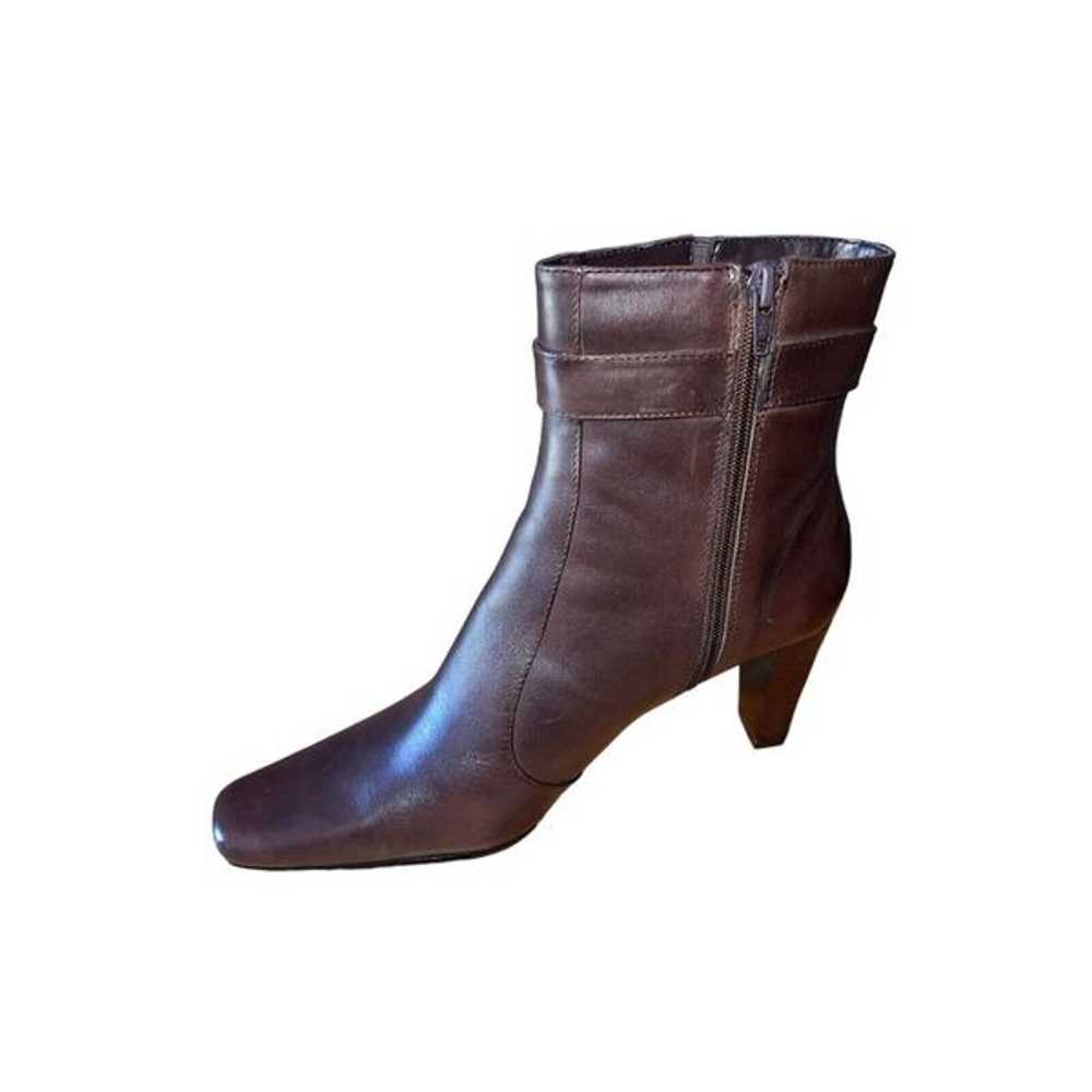 Bandolino Intact Dark Brown Leather Boots Womens … - image 2