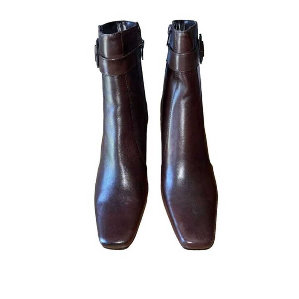 Bandolino Intact Dark Brown Leather Boots Womens … - image 3