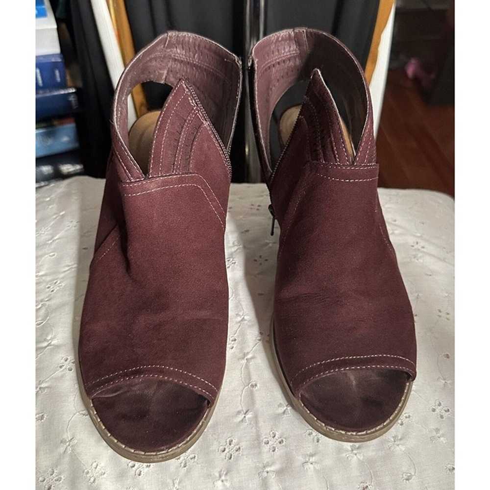 Sonoma Goods Boots Women’s Size 11 Burgundy Suede… - image 4