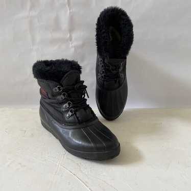 Vintage Sorel Kaufman 90s Women Sz 8 Black Ankle … - image 1