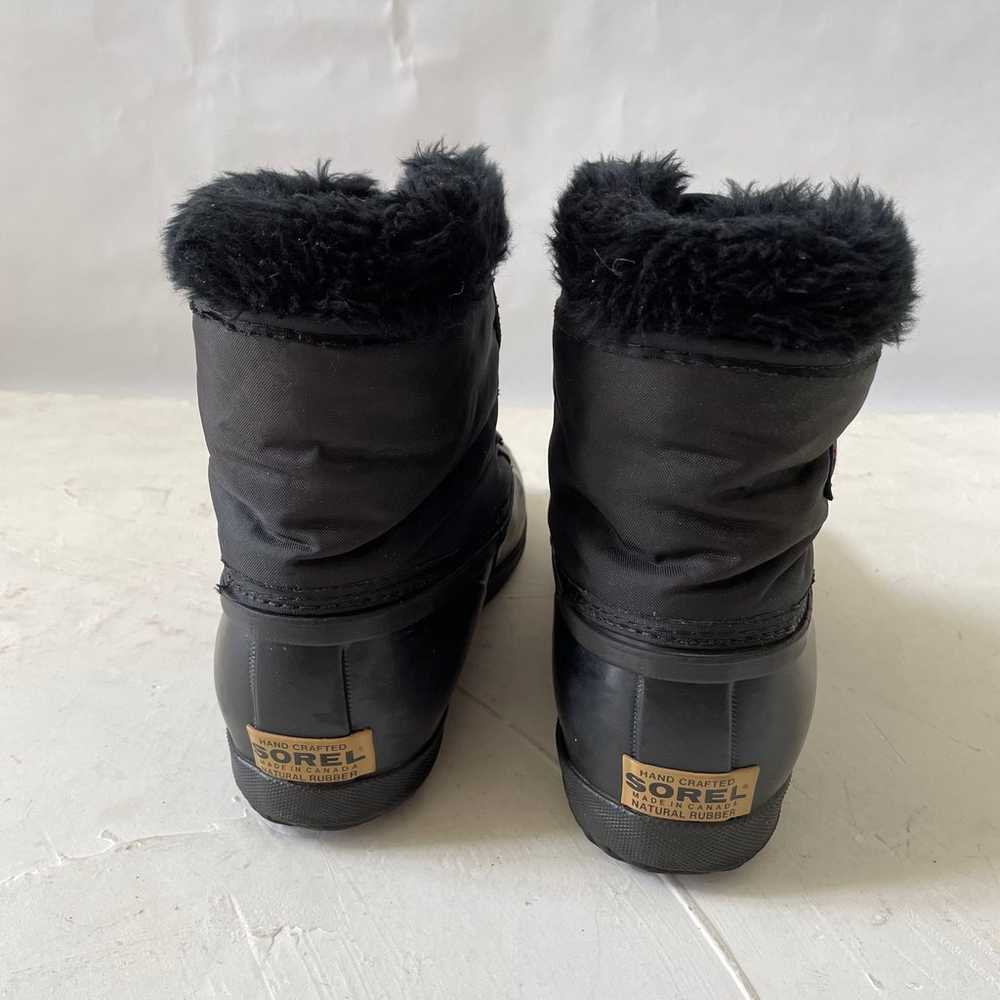 Vintage Sorel Kaufman 90s Women Sz 8 Black Ankle … - image 3