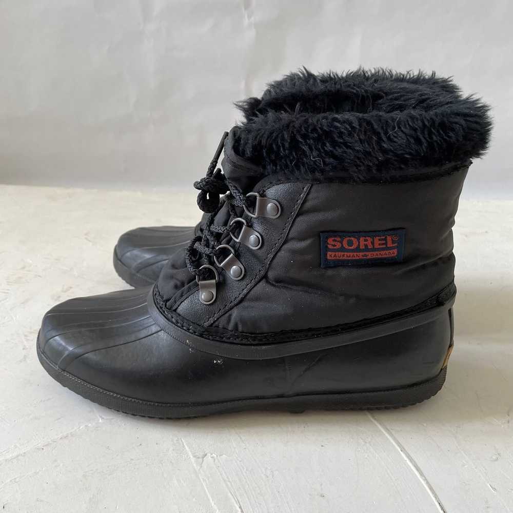 Vintage Sorel Kaufman 90s Women Sz 8 Black Ankle … - image 4