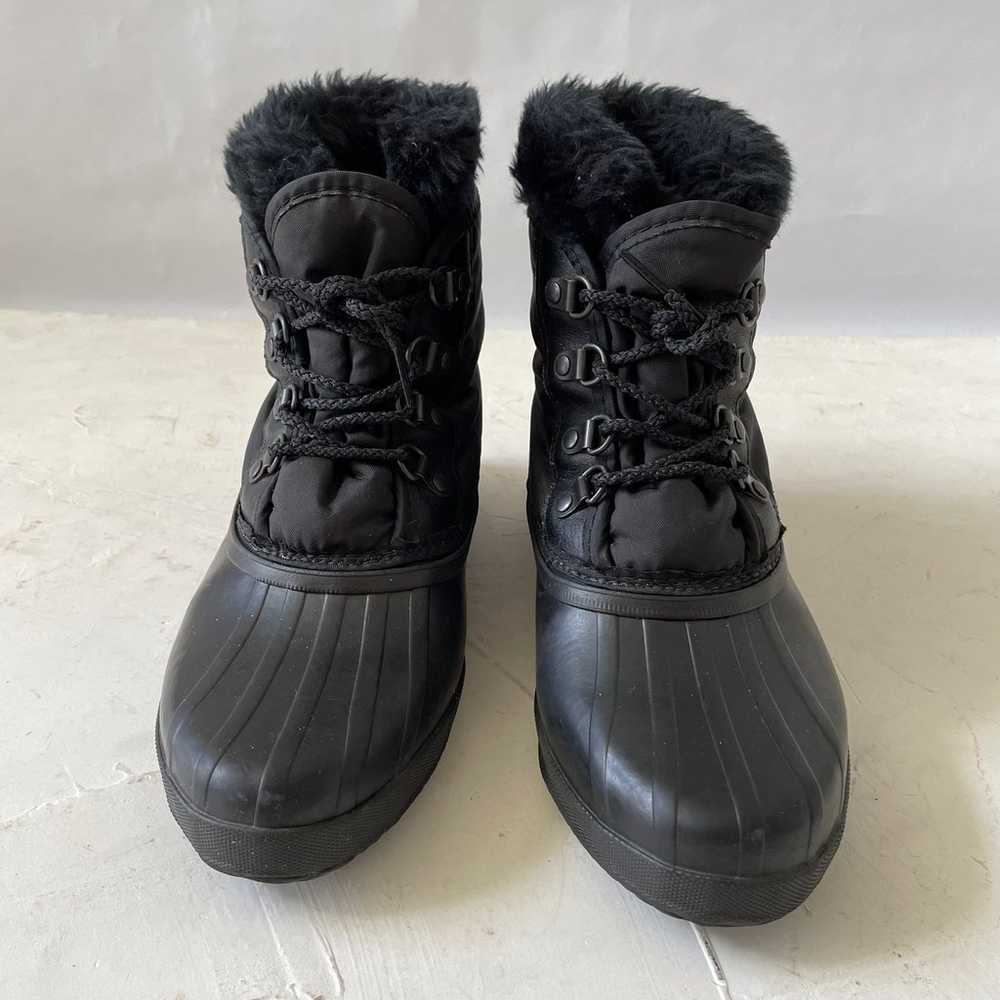 Vintage Sorel Kaufman 90s Women Sz 8 Black Ankle … - image 5