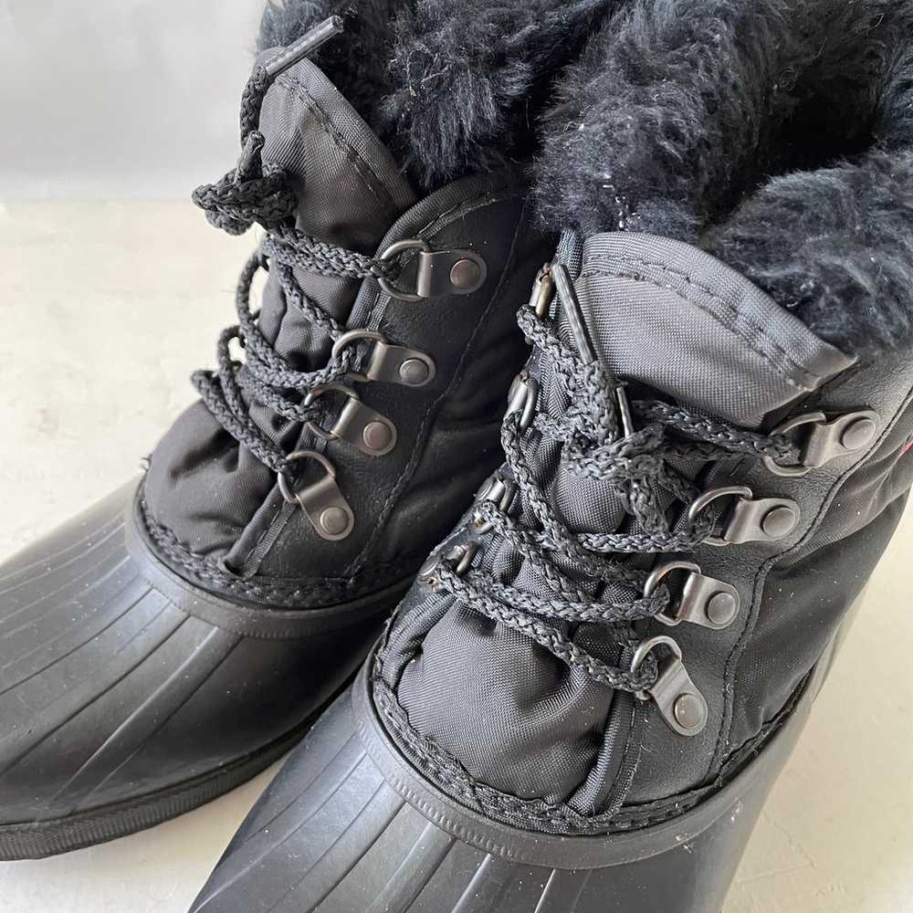 Vintage Sorel Kaufman 90s Women Sz 8 Black Ankle … - image 8