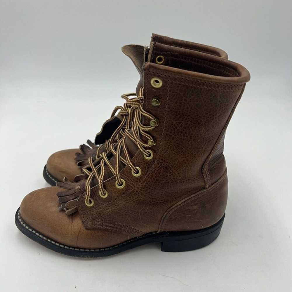 Vintage Women’s Biltrite Leather Lace Up Cowboy B… - image 2