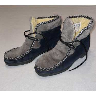 Vintage Snowland Brown Winter Boots Womens Size 8… - image 1