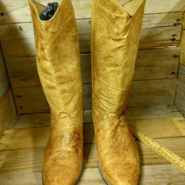 Vintage Dingo Women's Boots US Size 9M Cream Tan … - image 1