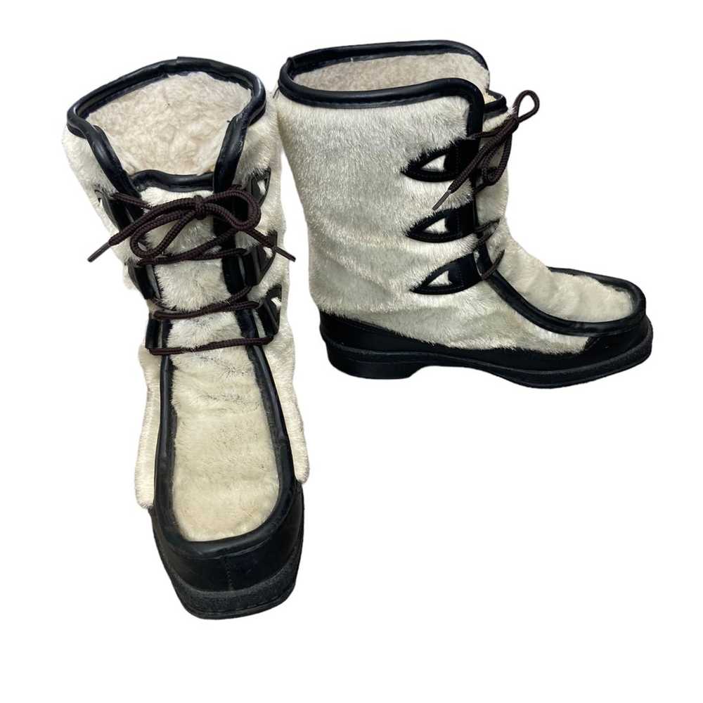 YODELERS Vintage Fur Yeti Snow Boots Women’s Size… - image 2