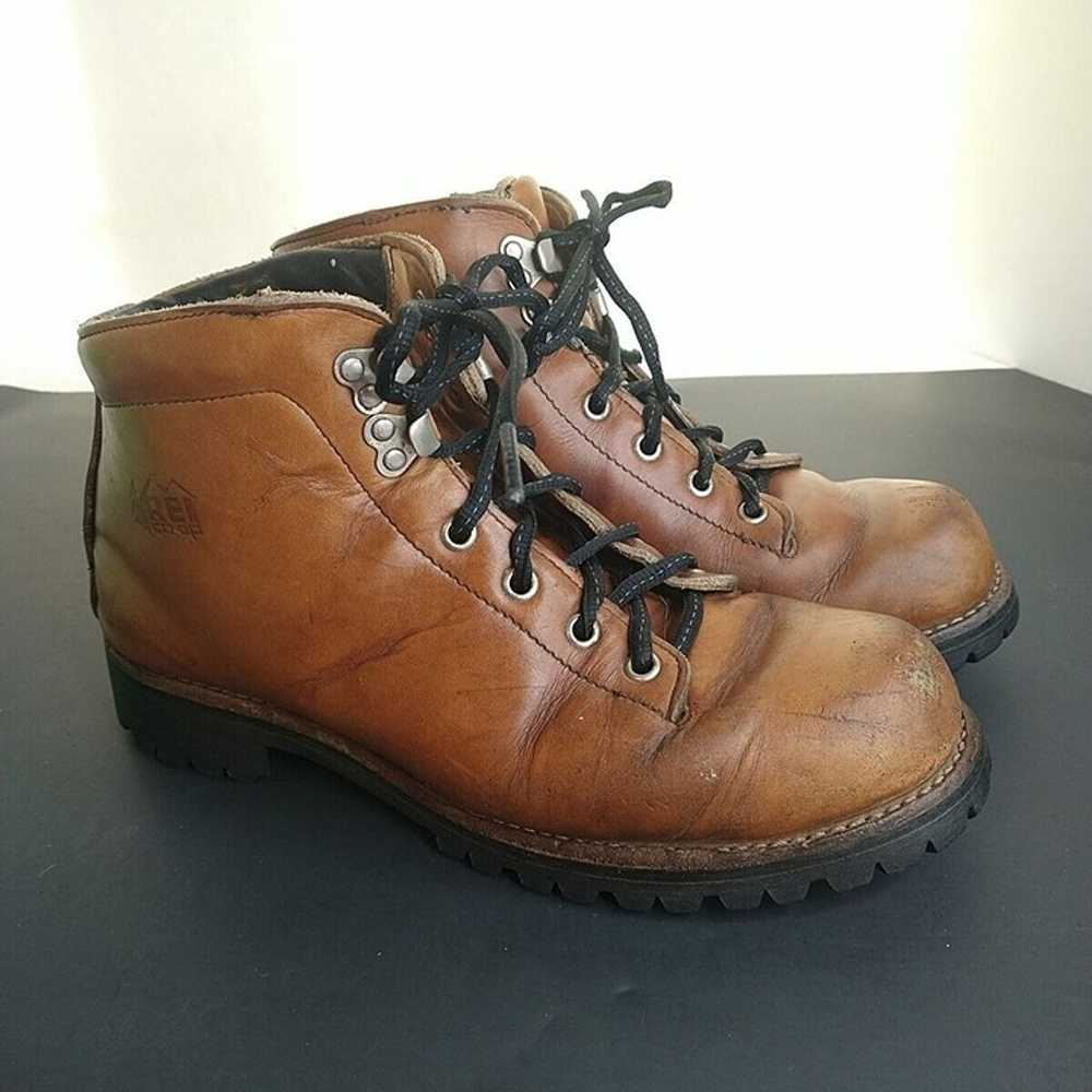 VTG 90s OLD SKOOL REI Women Boots Hiking Leather … - image 2