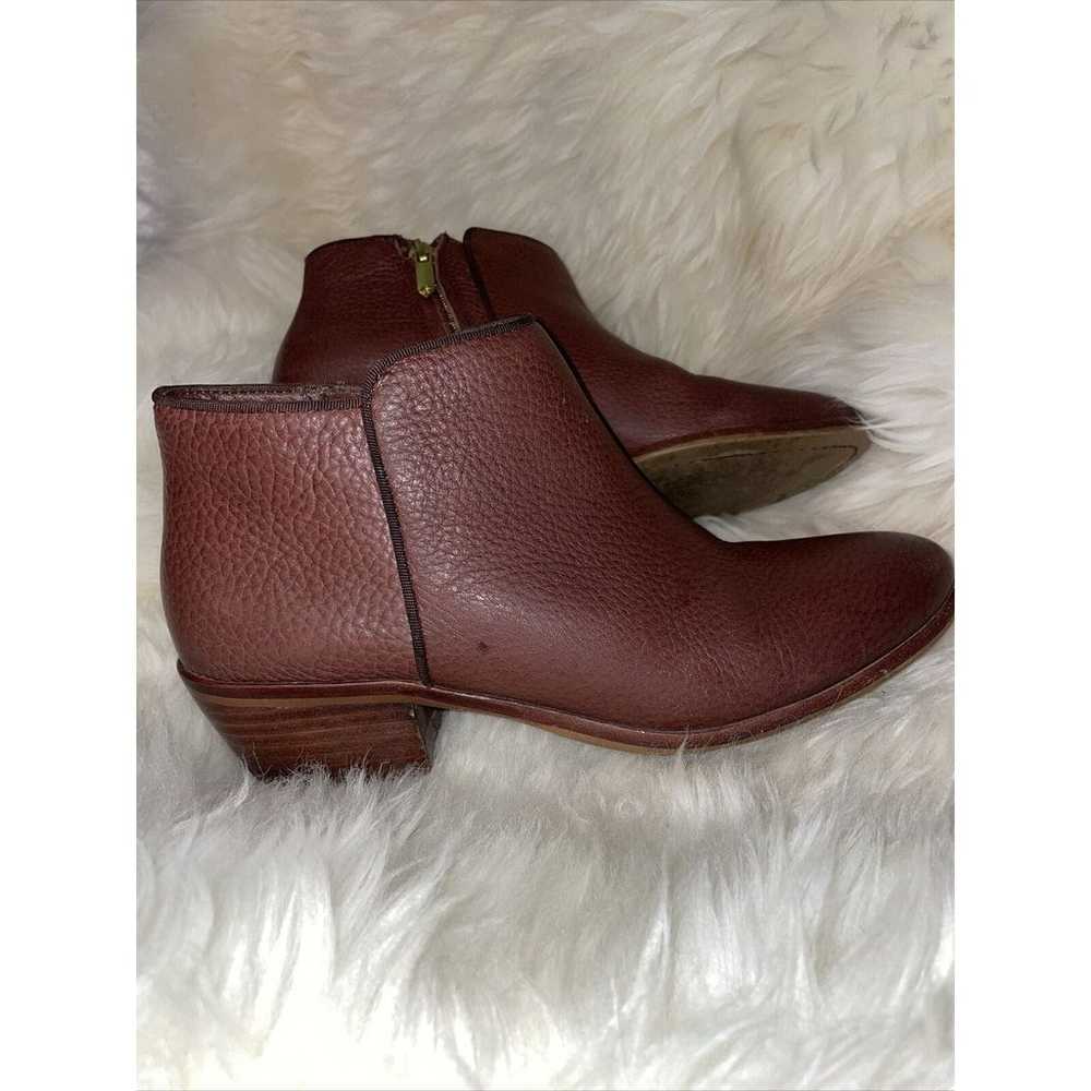 Sam Edelman Brown Leather Ankle Bootie W/ Side Zi… - image 3