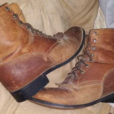 Women's vintage Justin Roper boots size 6 D brown… - image 1