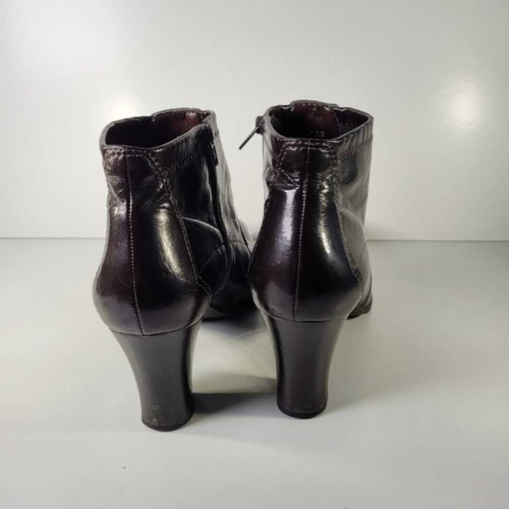 Franco Sarto brown square toe zip booties size 10 - image 3