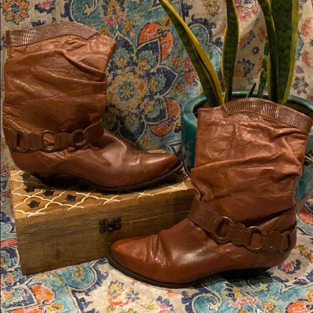 ENDICOTT JOHNSON Boho Western Boots - image 1