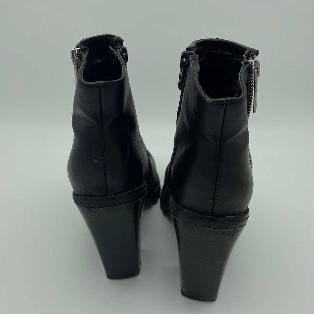 Vintage Black Heeled Zipper Booties - image 3