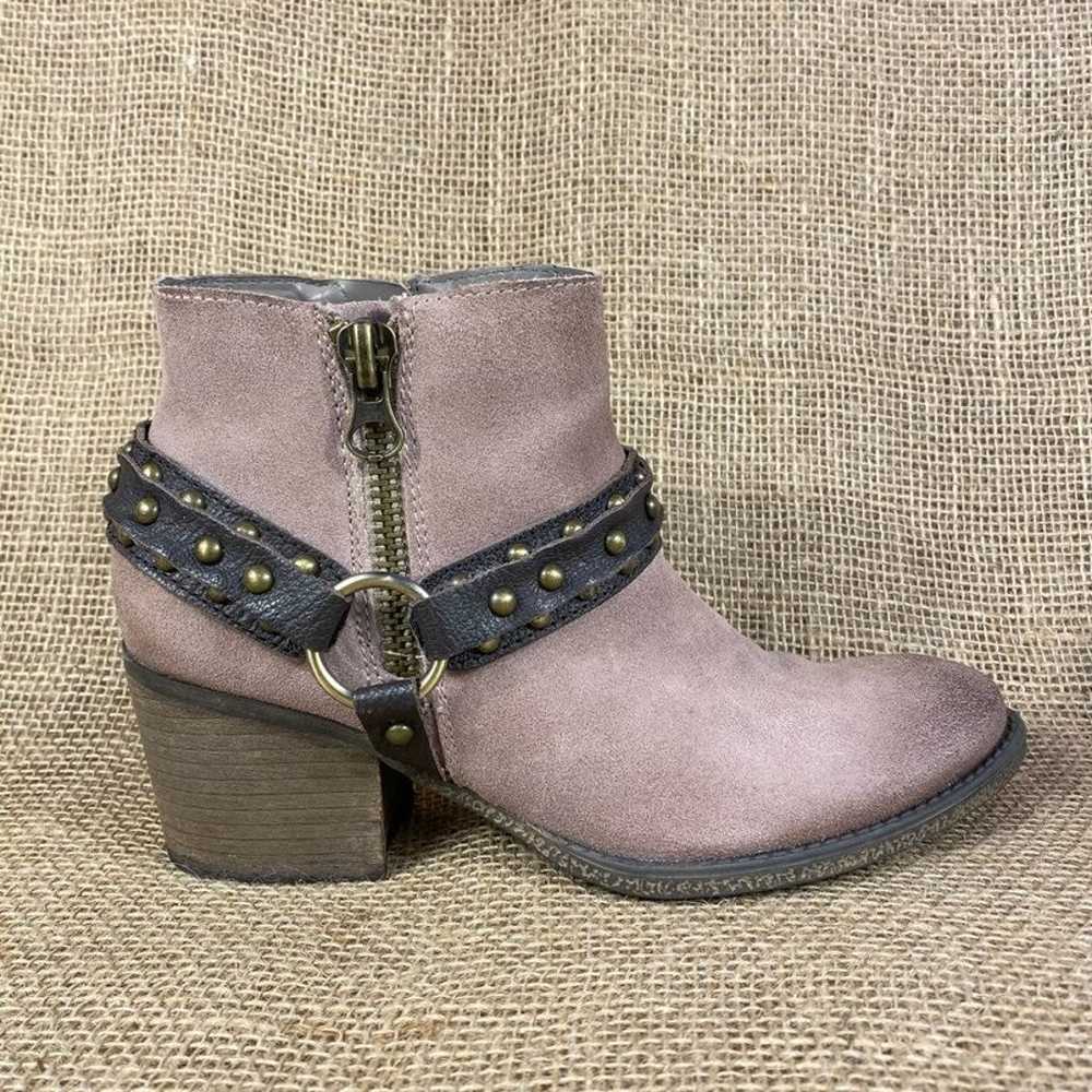 women’s ankle boots booties harness zip up leathe… - image 7