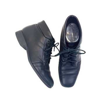 Vintage Leather Ankle Lace Up Booties Ladies 8M U… - image 1