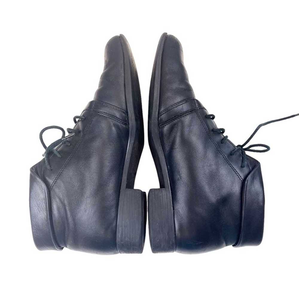 Vintage Leather Ankle Lace Up Booties Ladies 8M U… - image 3