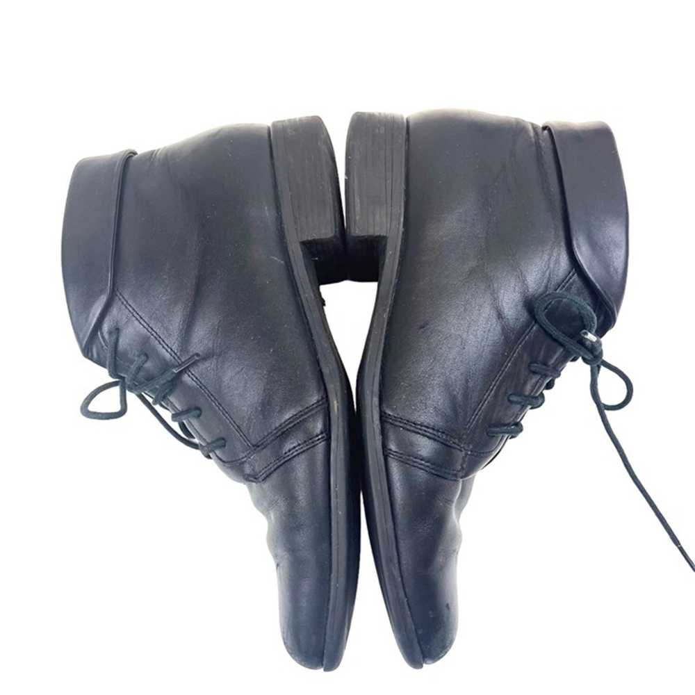 Vintage Leather Ankle Lace Up Booties Ladies 8M U… - image 4