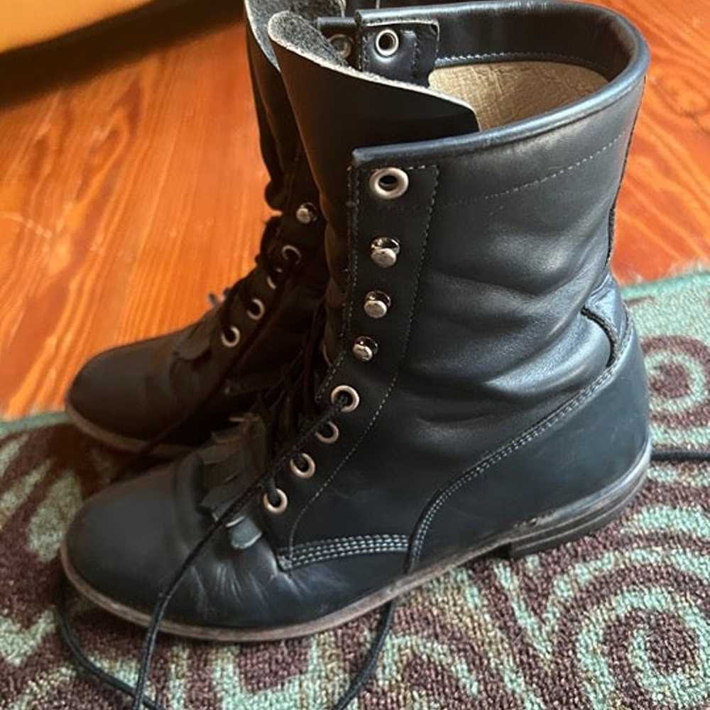 boots women Vintage Kiltie Roper Justin Brand Wom… - image 4