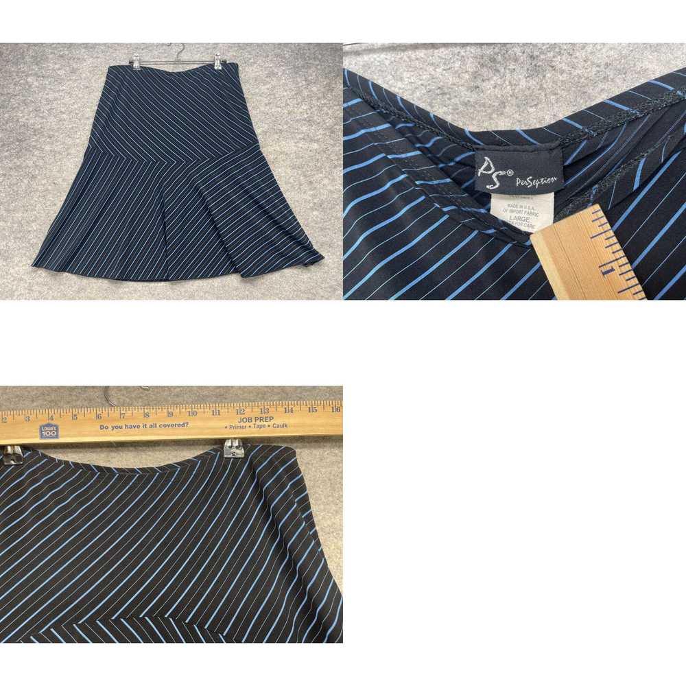 Vintage Perception Skirt Size Large L Blue Black … - image 4