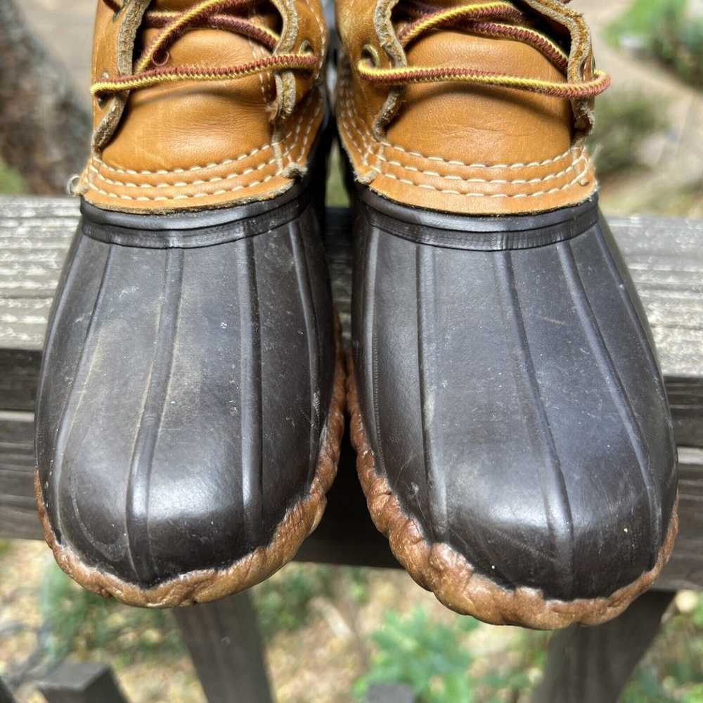 Vintage LL Bean 8" Tall Leather Duck Boots Women’… - image 3