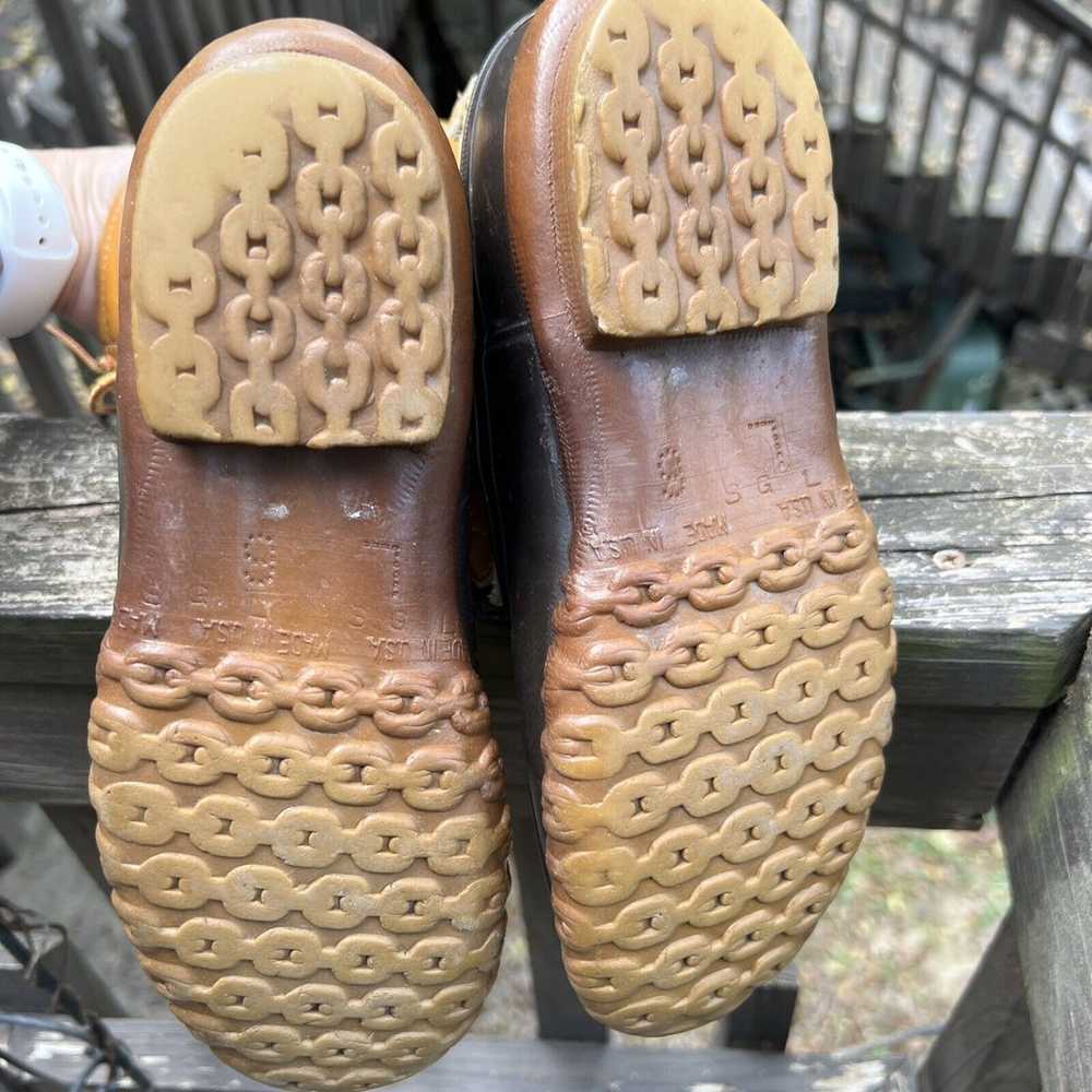 Vintage LL Bean 8" Tall Leather Duck Boots Women’… - image 5