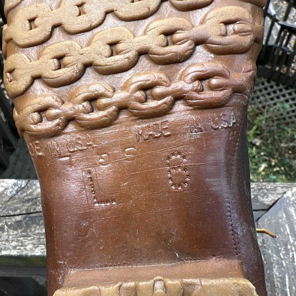 Vintage LL Bean 8" Tall Leather Duck Boots Women’… - image 7