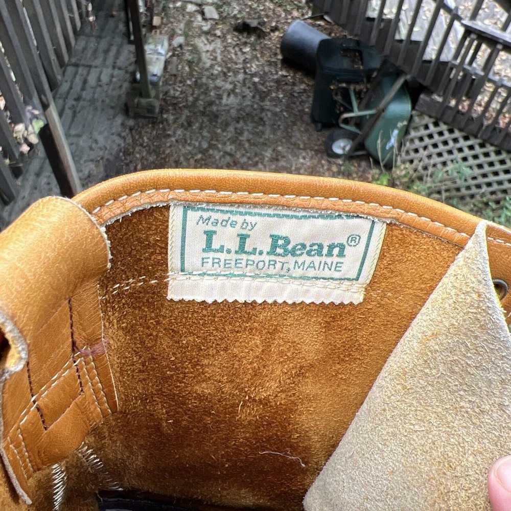 Vintage LL Bean 8" Tall Leather Duck Boots Women’… - image 8