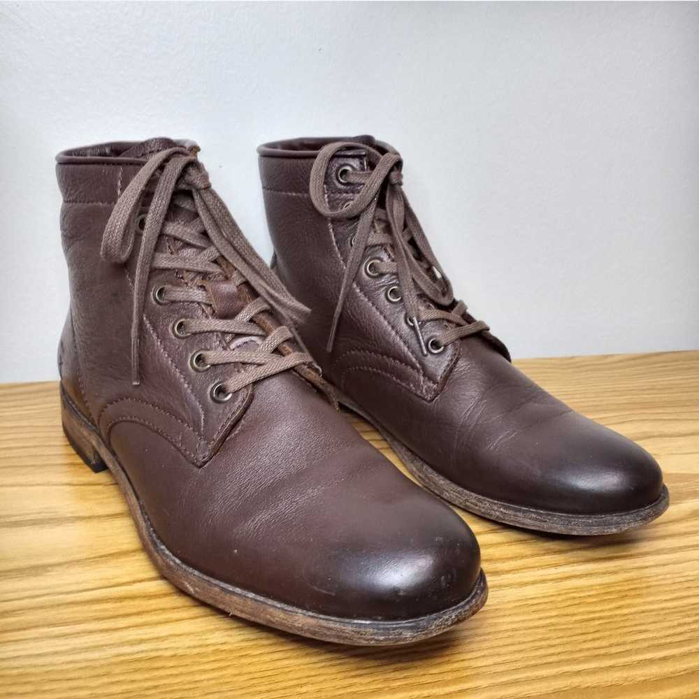 Frye Tyler Lace-up Leather Ankle Boots (8/ 9.5) D… - image 4