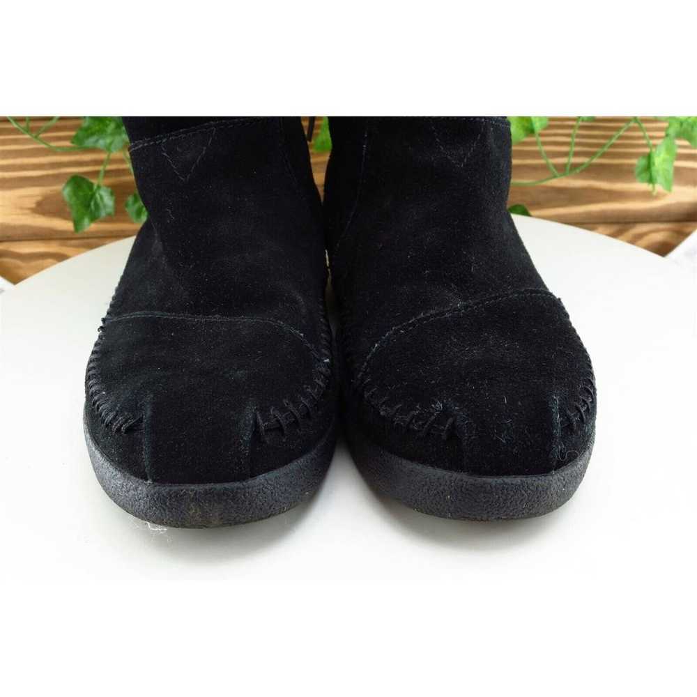 Toms Boot Sz 6.5 M Mid-Calf Boots Black Suede Wom… - image 2