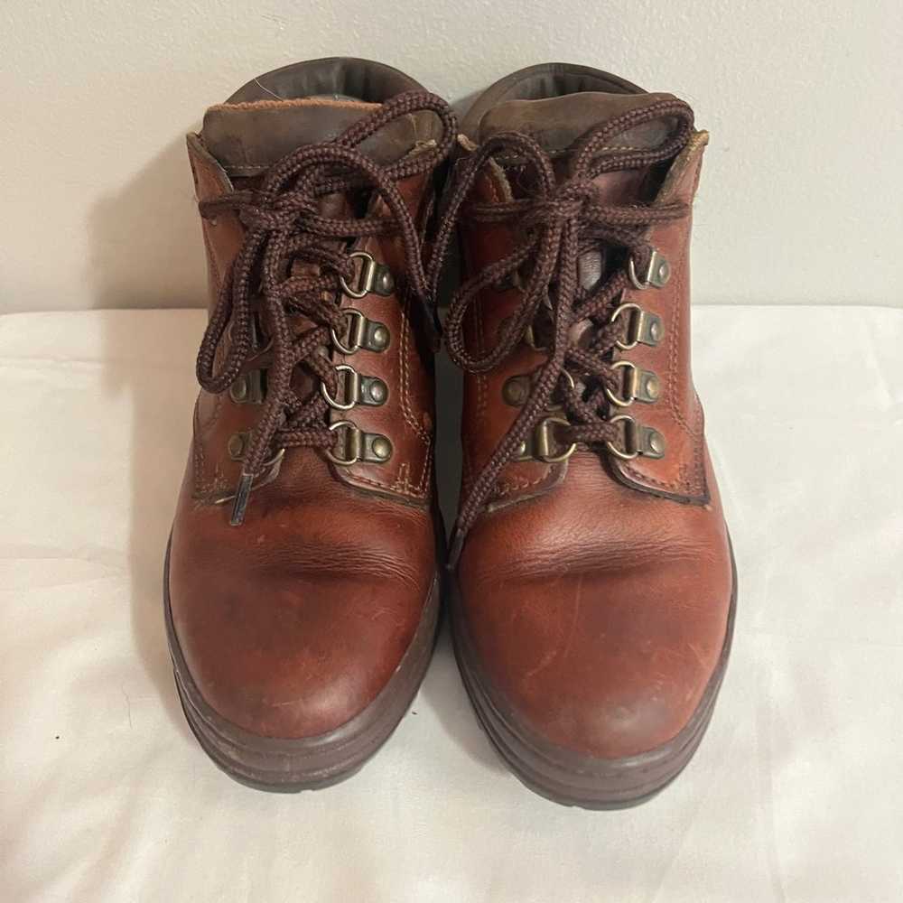 Timberland Boots VTG Womens Brown Leather Ankle L… - image 5