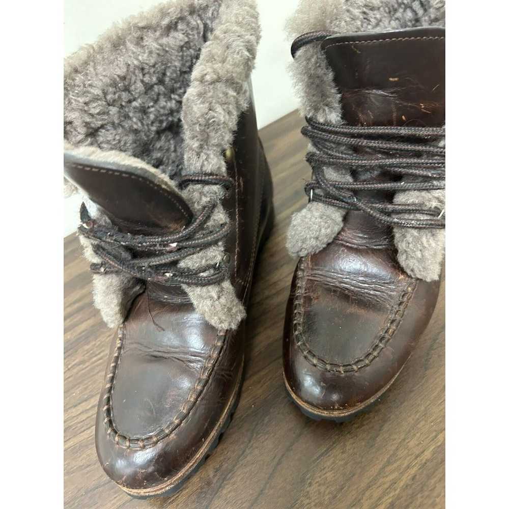 Cole Haan Vintage Insulated Brown Leather Lace-Up… - image 10