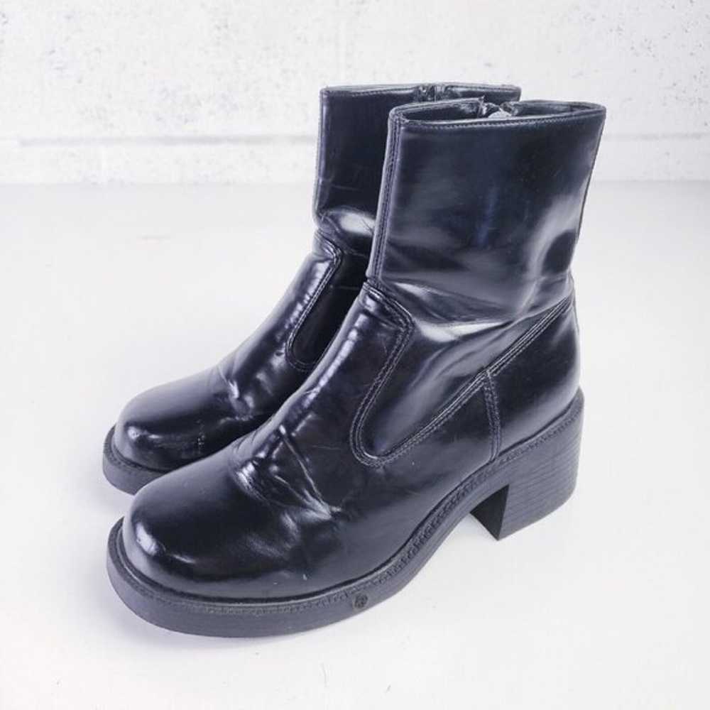 Vintage Y2K Xhilaration Chunky Platform Boots Fau… - image 2