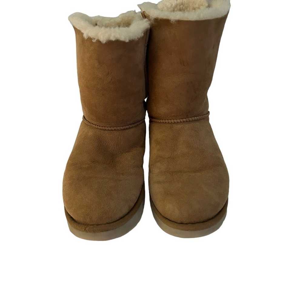 Woman’s vintage Bailey brown suede bow UGG boots … - image 1