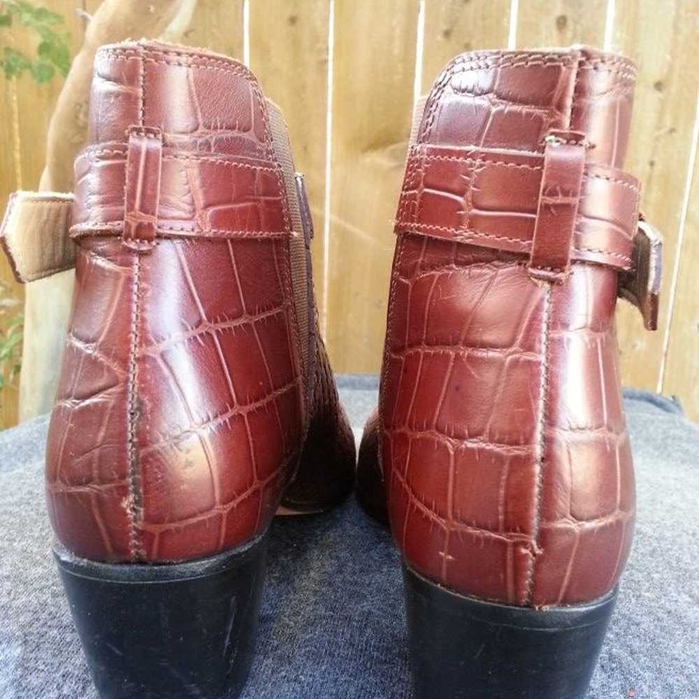 Justin weaved leather boots size 7 - image 5