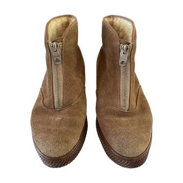 Morlands Vintage Brown Sheepskin Ankle Boots Engl… - image 1