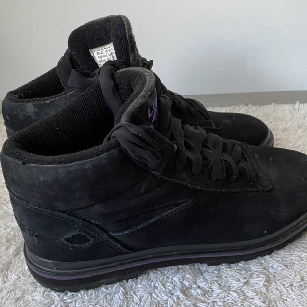 Vintage 1990 LA GEAR Black Suede High To - image 5