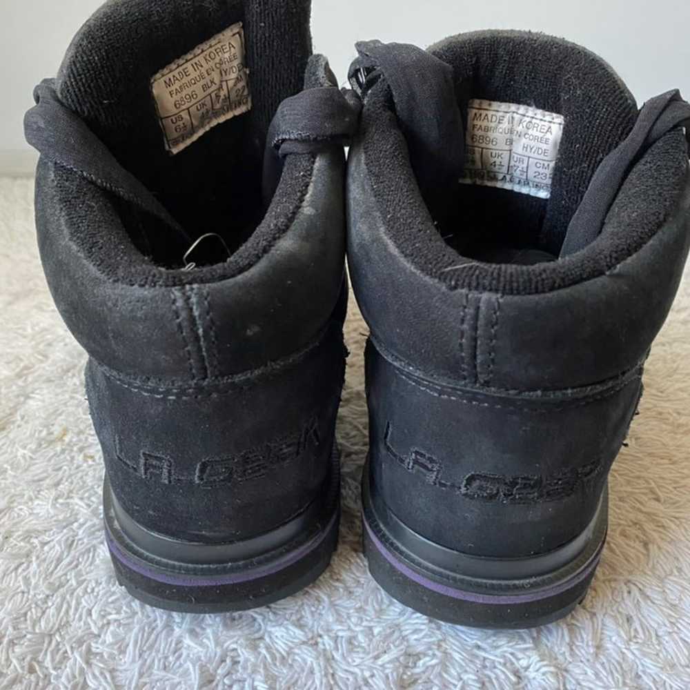 Vintage 1990 LA GEAR Black Suede High To - image 6