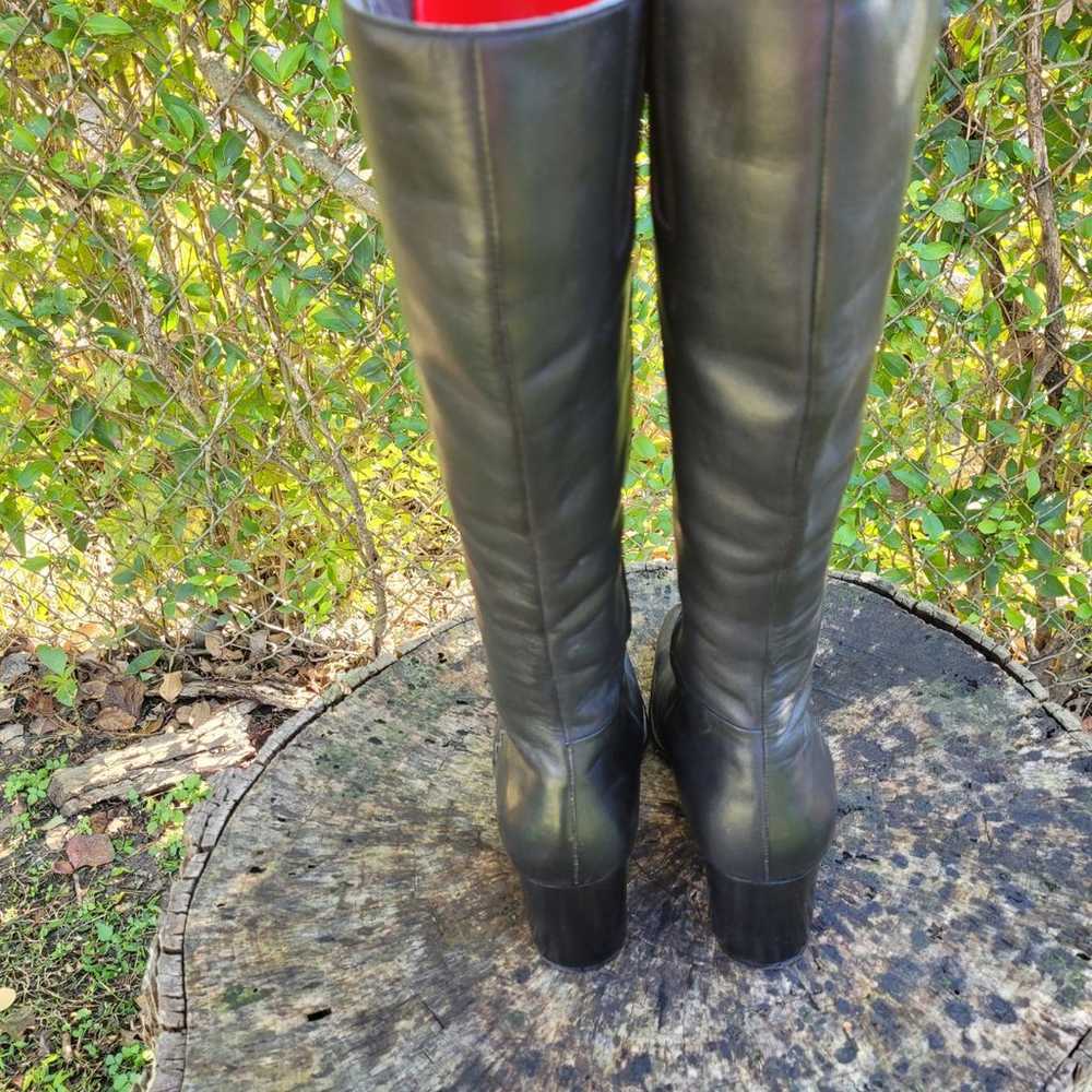 Vintage Women Tall Leather Riding Boots By Worthi… - image 3