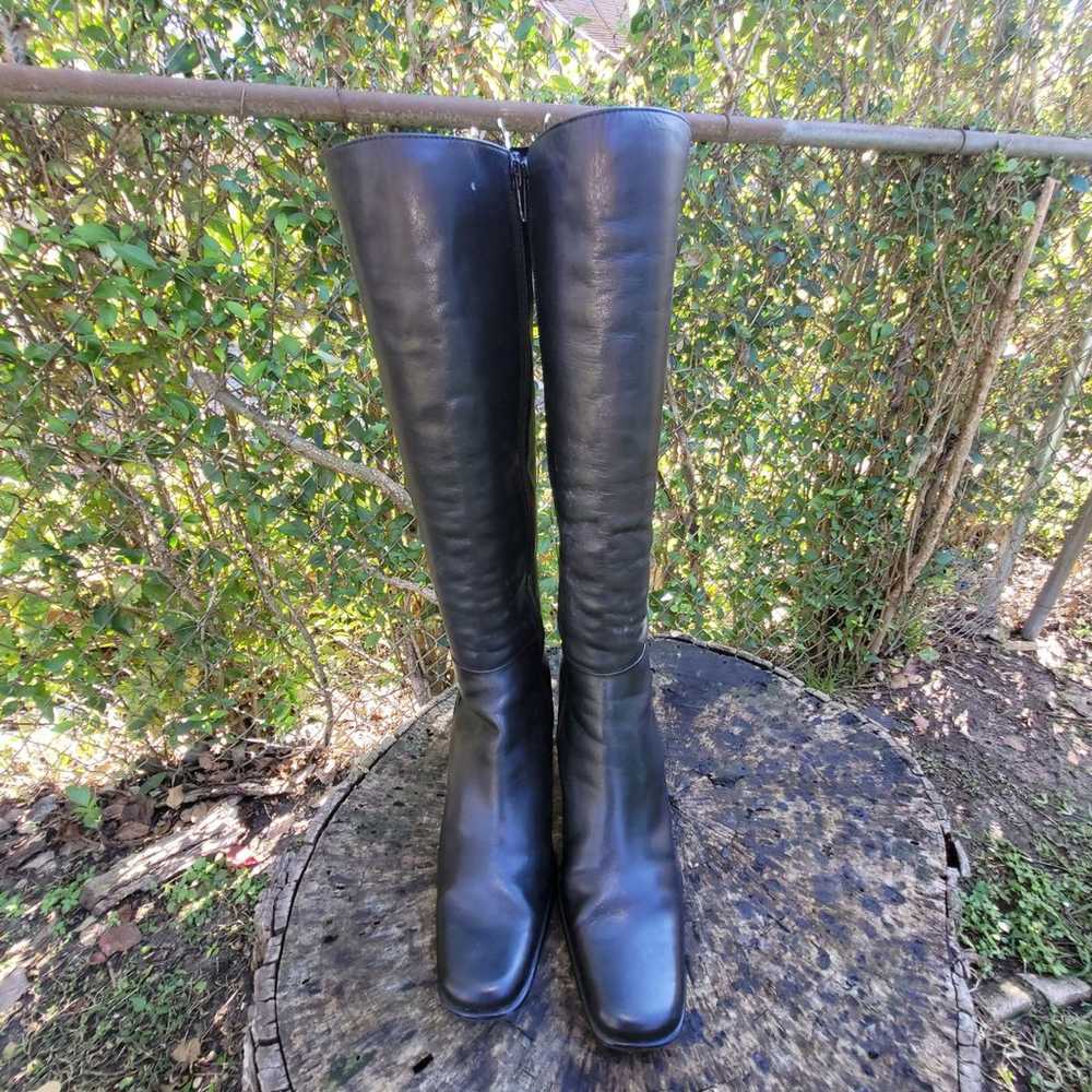 Vintage Women Tall Leather Riding Boots By Worthi… - image 7