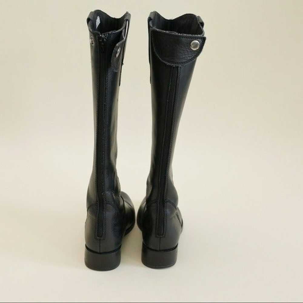 Black Leather Riding Boot Vintage Tall Equestrian… - image 4